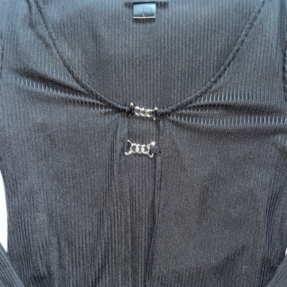 JUST POLLY Open Front Top Sz Large - Picture 2 of 4